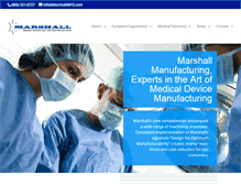 Tablet Screenshot of marshallmfg.com